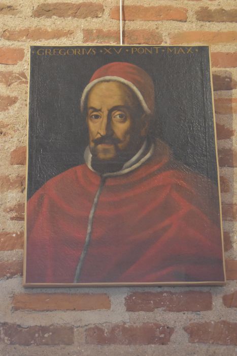 Sept tableaux : Portraits des papes Innocent III, Innocent VIII, Alexandre VI, Pie IV, Pius V, Sixte V et Grégoire XV