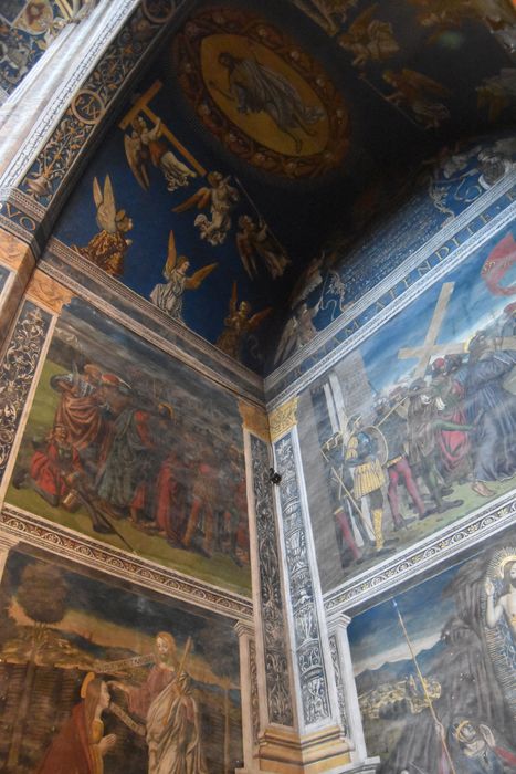 peintures monumentales : Baiser de Juda, Portement de croix, Christ en gloire, vue partielle