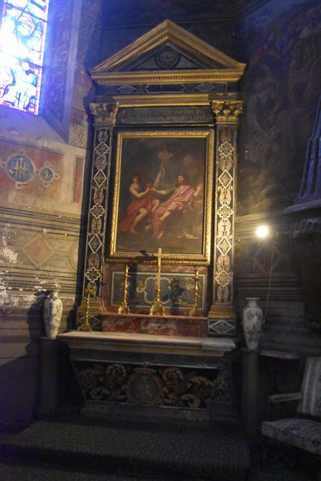 autel, retable et tableau : Saint Jean l'Évangéliste et saint Jean Baptiste