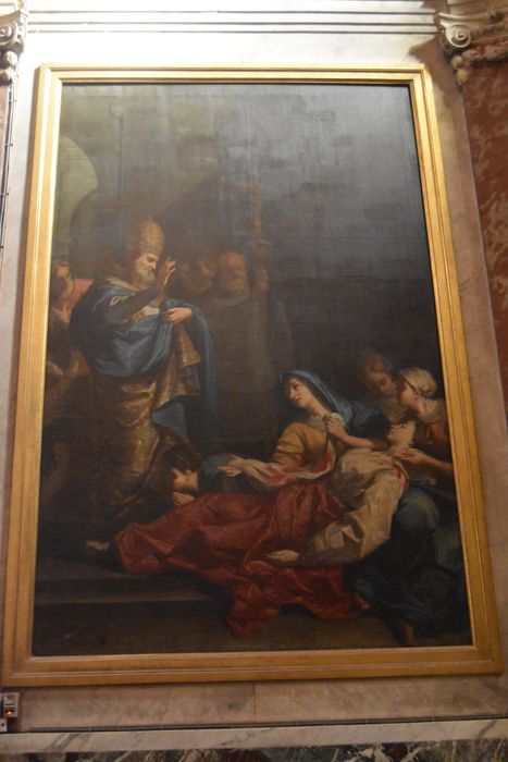 tableau : Mort de sainte Cécile