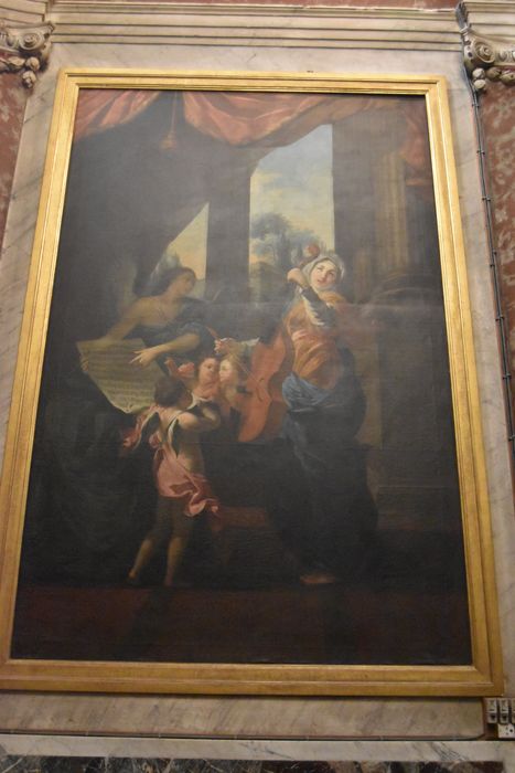 tableau : Sainte Cécile et la musique