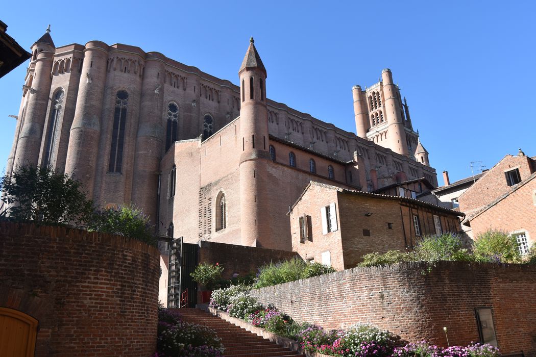 façade latérale nord, vue partielle