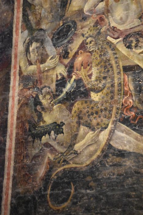 peinture monumentale : Jugement dernier, détail