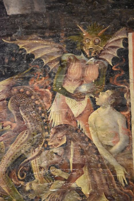 peinture monumentale : Jugement dernier, détail