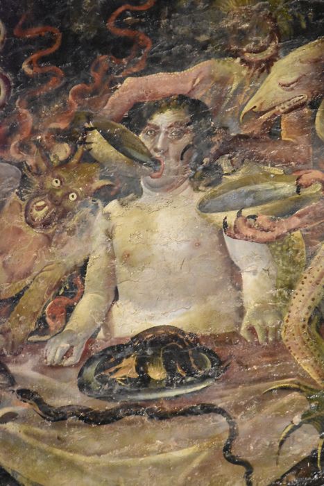 peinture monumentale : Jugement dernier, détail