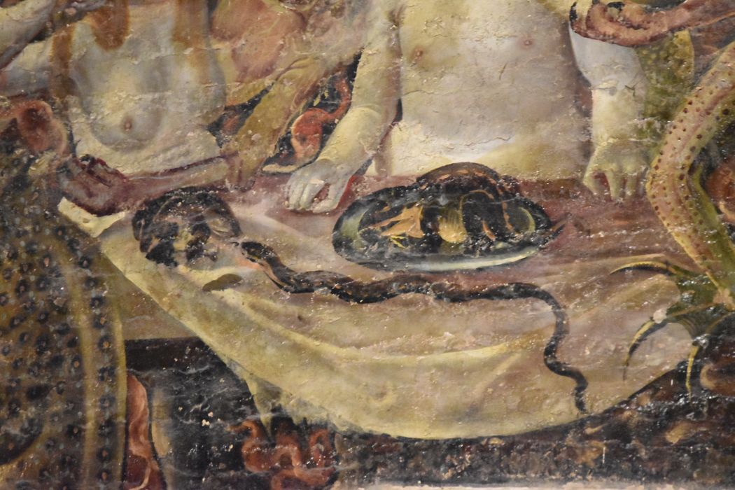 peinture monumentale : Jugement dernier, détail