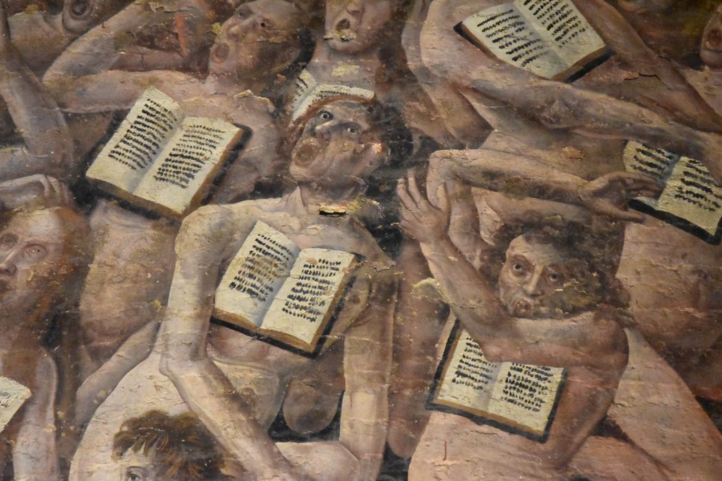 peinture monumentale : Jugement dernier, détail