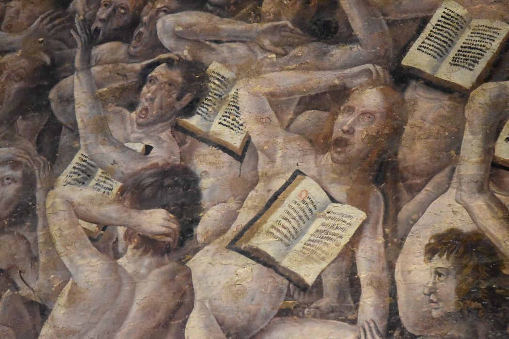 peinture monumentale : Jugement dernier, détail