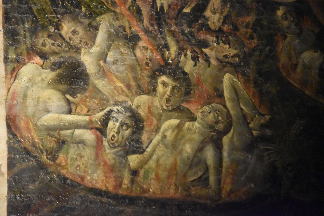 peinture monumentale : Jugement dernier, détail