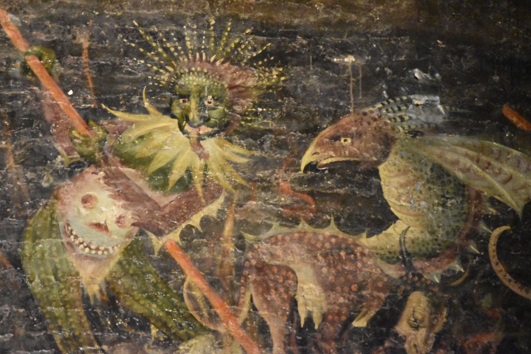 peinture monumentale : Jugement dernier, détail