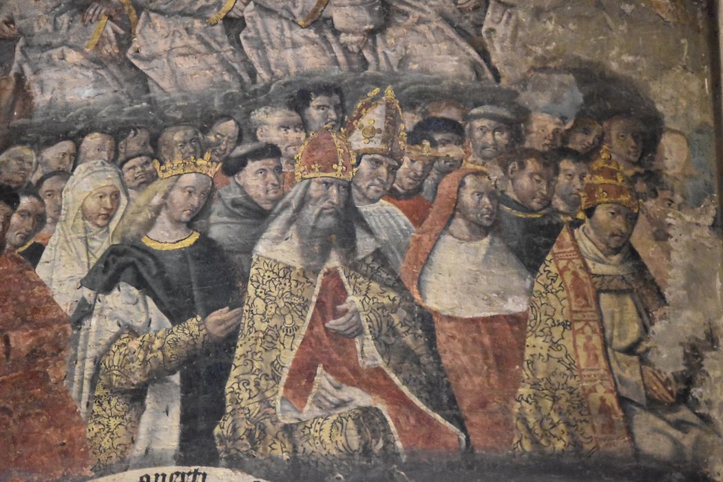 peinture monumentale : Jugement dernier, détail