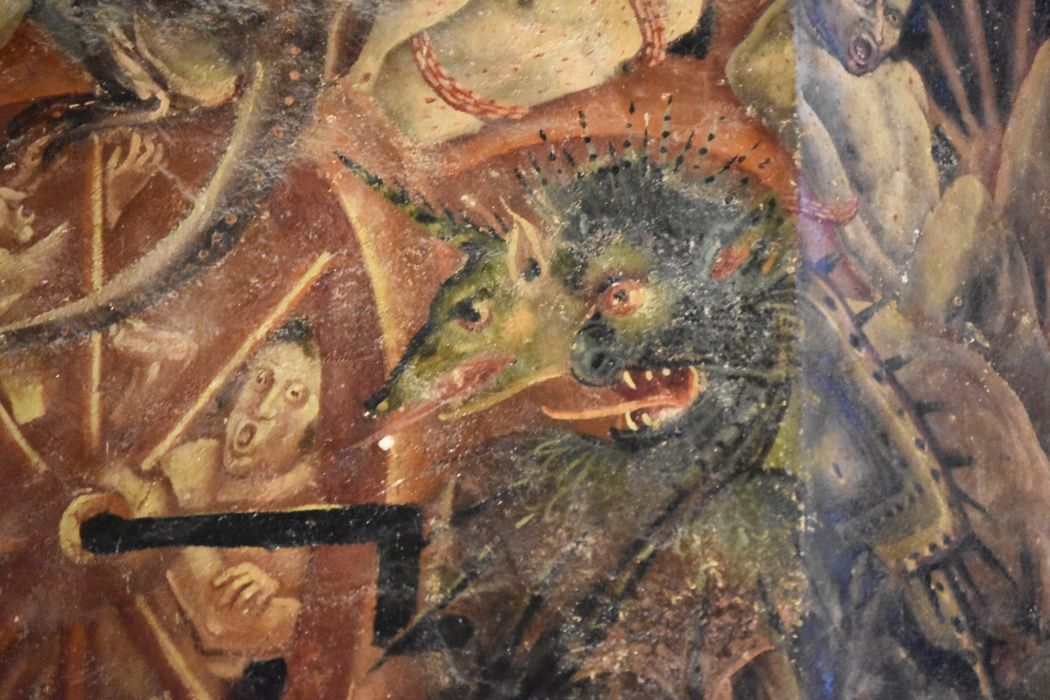 peinture monumentale : Jugement dernier, détail