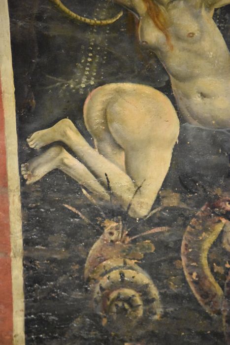 peinture monumentale : Jugement dernier, détail