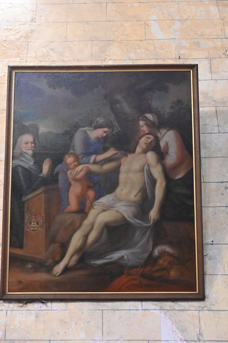 tableau : Saint Sébastien et un donateur