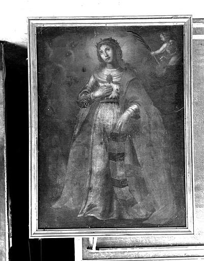 Peinture sur toile : Sainte Catherine d'Alexandrie