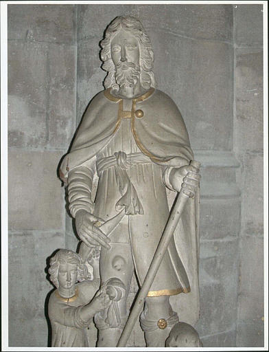 statue : saint Roch, vue rapprochée - © Ministère de la Culture (France), Médiathèque du patrimoine et de la photographie (objets mobiliers), tous droits réservés