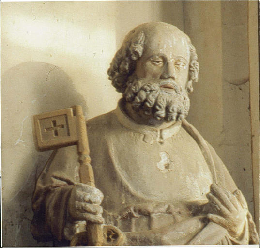 statue : saint Pierre, buste et visage - © Ministère de la Culture (France), Médiathèque du patrimoine et de la photographie (objets mobiliers), tous droits réservés