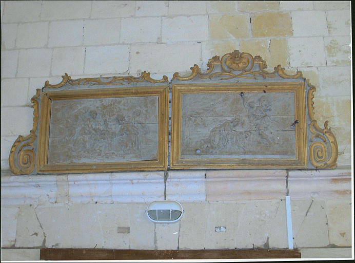 deux reliefs : Annonciation, Adoration des bergers