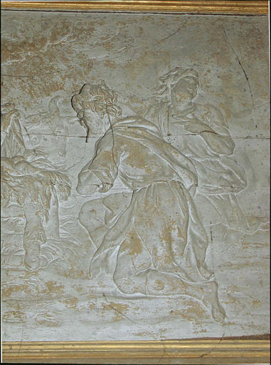 relief : Adoration des bergers, détail