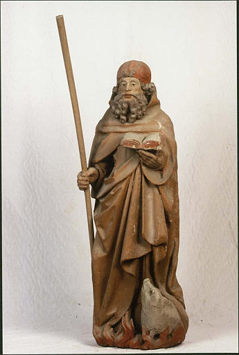 statue : saint Antoine ermite - © Ministère de la Culture (France), Médiathèque du patrimoine et de la photographie (objets mobiliers), tous droits réservés