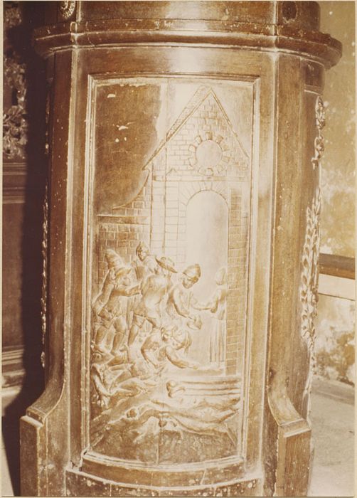 fonts baptismaux, détail - © Ministère de la Culture (France), Médiathèque du patrimoine et de la photographie, diffusion RMN-GP