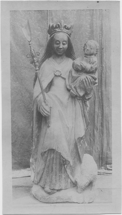 statue : Vierge à l'enfant dite Notre-Dame de Brebières