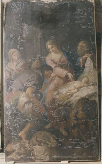tableau : L'Adoration des bergers - © Ministère de la Culture (France), Médiathèque du patrimoine et de la photographie, diffusion RMN-GP