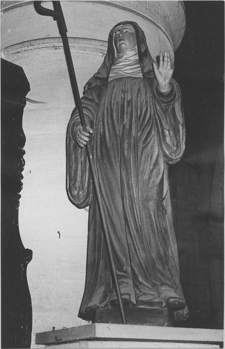 statue : Sainte Scholastique - © Ministère de la Culture (France), Médiathèque du patrimoine et de la photographie, diffusion RMN-GP