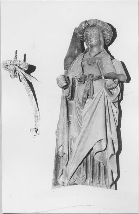 statue : Sainte Barbe - © Ministère de la Culture (France), Médiathèque du patrimoine et de la photographie, diffusion RMN-GP