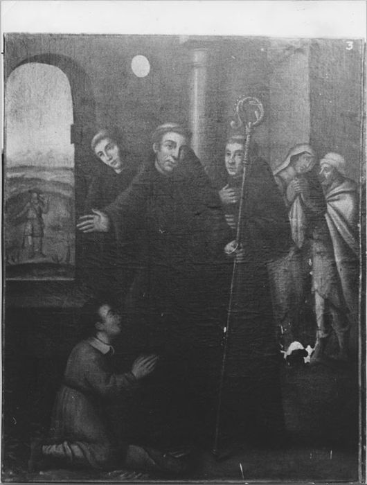 tableau : Saint Valéry demandant à entrer à l'abbaye de Luxeuil - © Ministère de la Culture (France), Médiathèque du patrimoine et de la photographie, diffusion RMN-GP