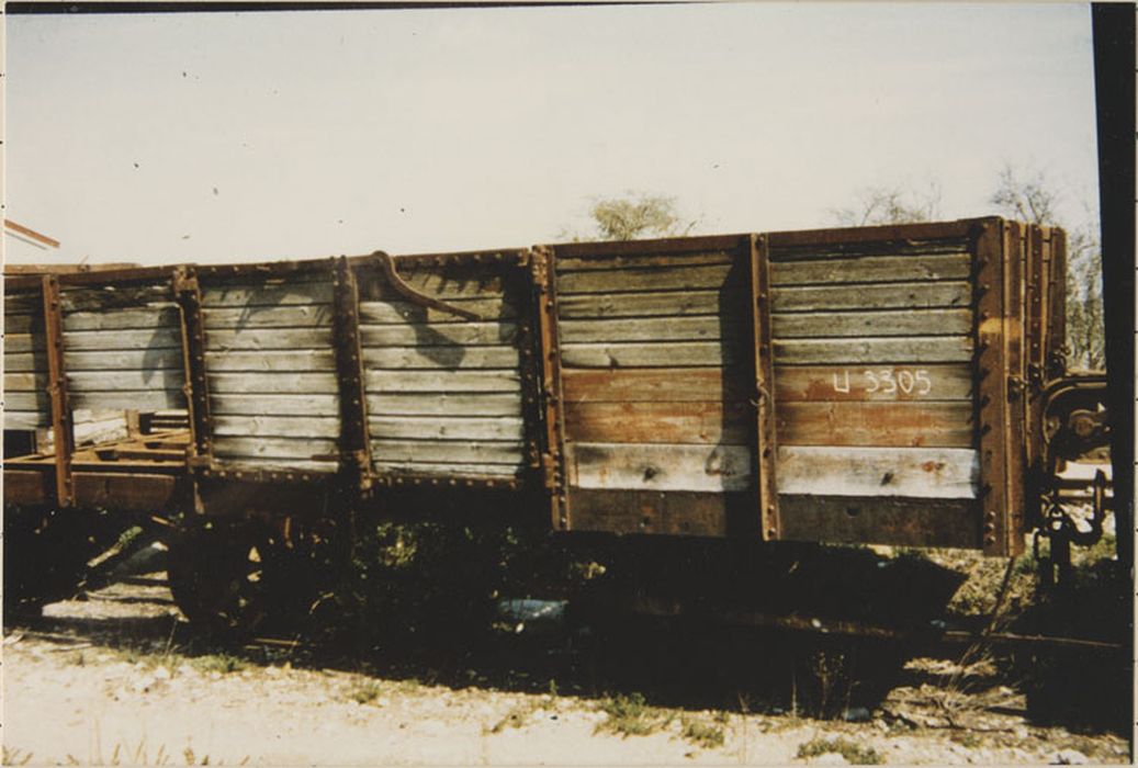 wagon tombereau, à voie métrique, U 3305 - © Ministère de la Culture (France), Médiathèque du patrimoine et de la photographie, diffusion RMN-GP