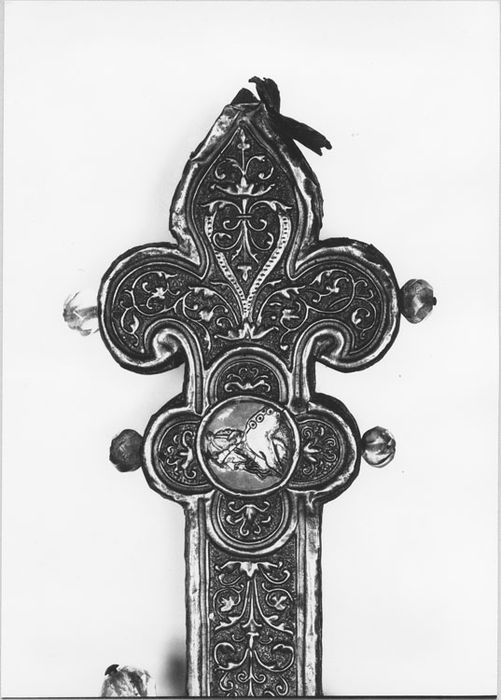 croix de procession, détail