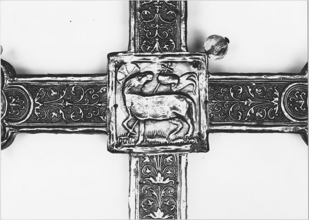 croix de procession, détail