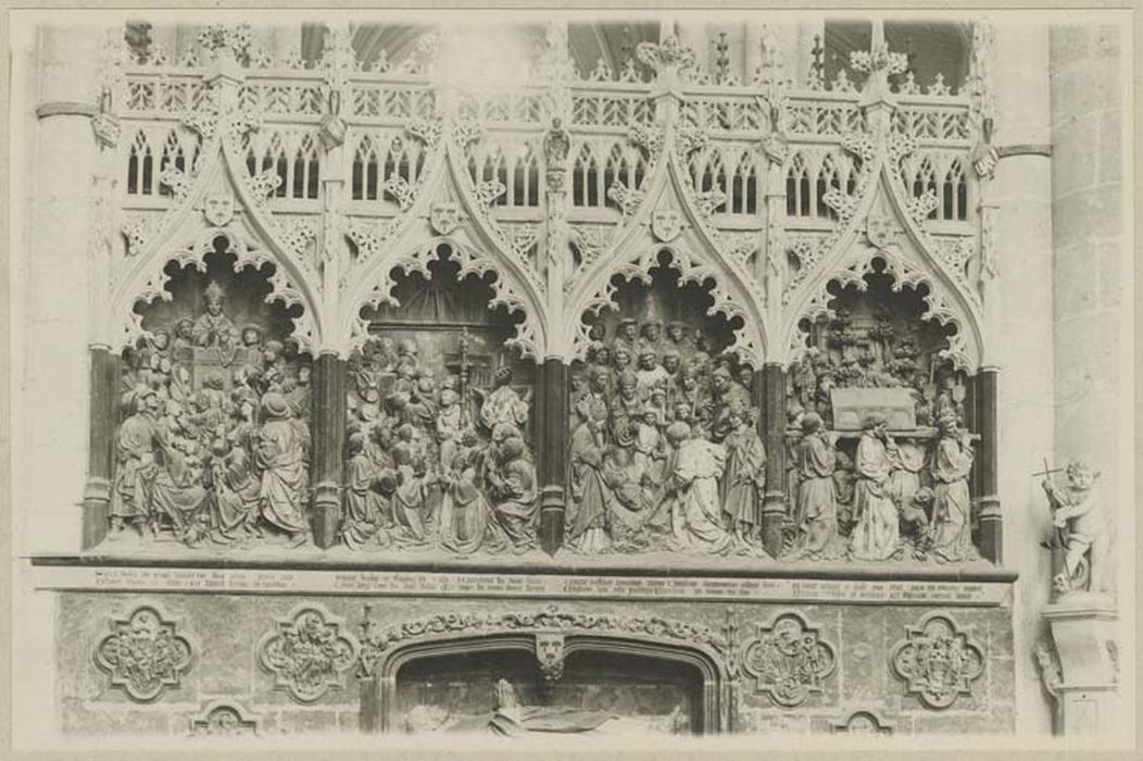 bas-reliefs : Histoire de l'invocation de saint Firmin
