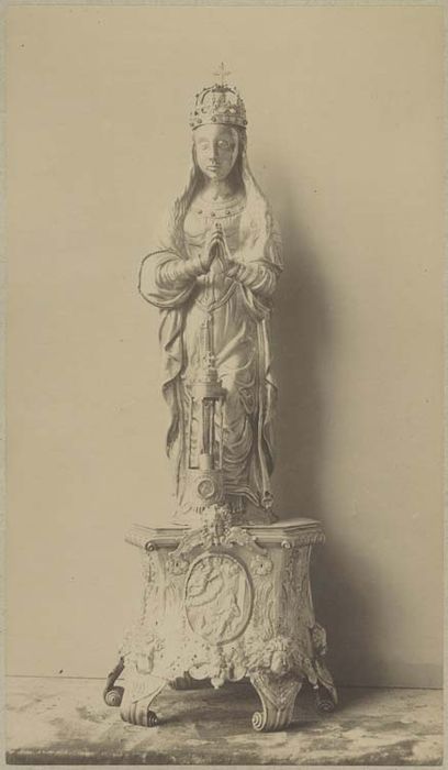 statuette : Vierge de Notre-Dame du Puy, socle