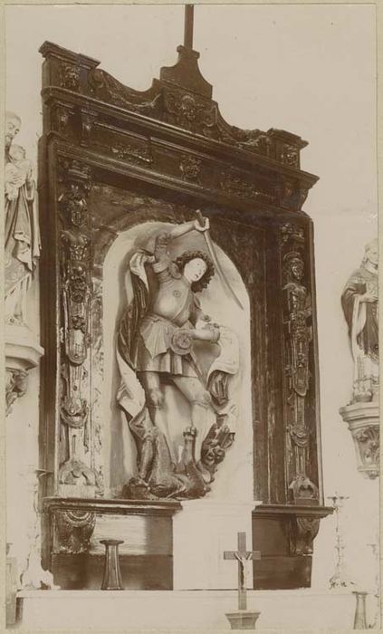 retable de l'autel Saint-Michel, statue : Saint Michel