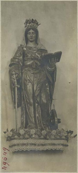 statue (statuette) : Sainte Catherine