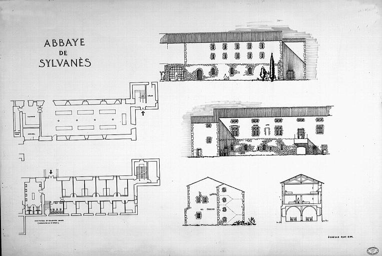 Plans, coupe et élévations