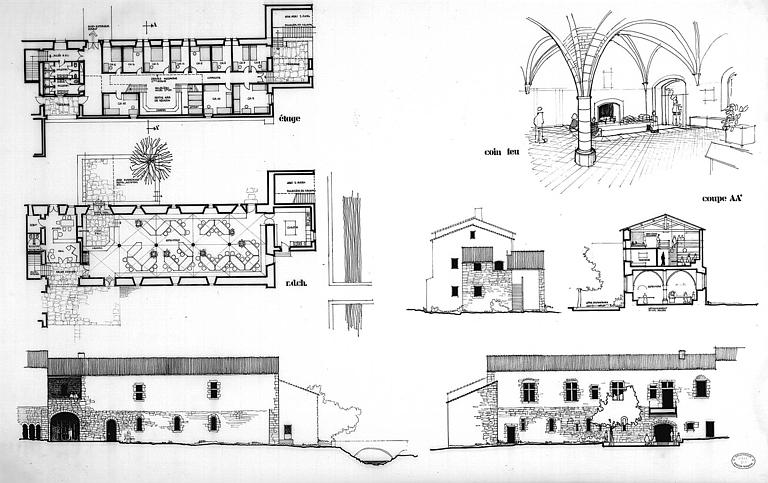 Plans, coupes et élévation