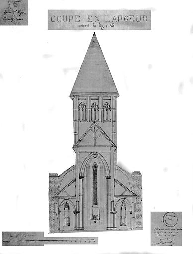 Coupe transversale (plume et aquarelle)