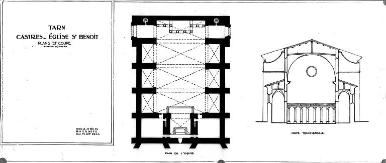 Plan et coupe transversale