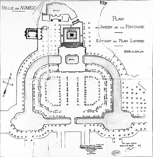 Plan d'ensemble, extrait du plan Liotard