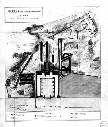 Plan général des fouilles