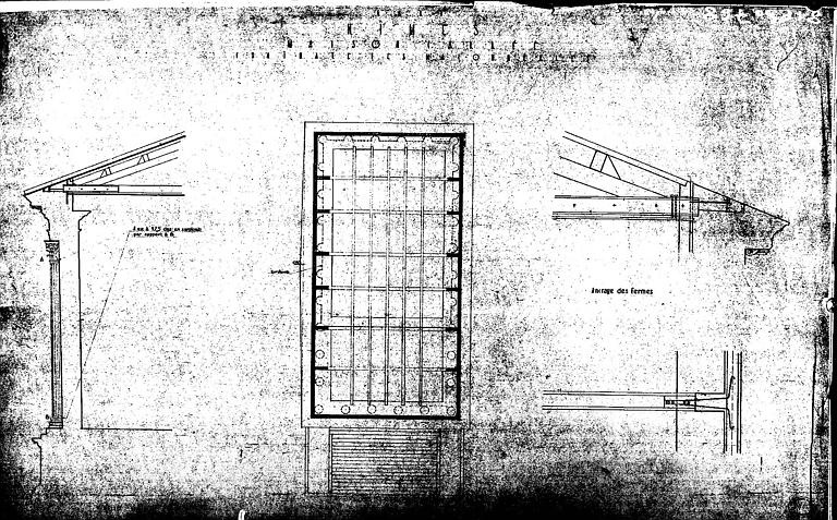 Chaînage des maçonneries : Plan et coupe