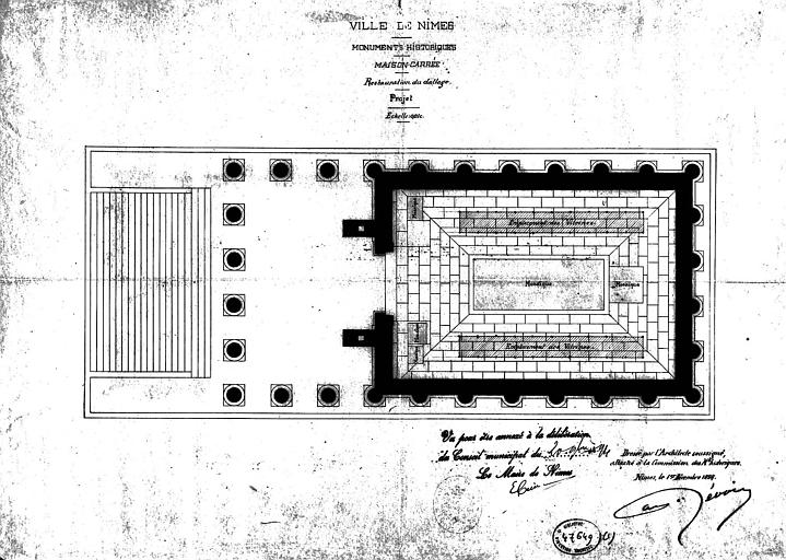 Projet de restauration du dallage : Plan