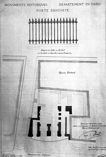 Plan et détail de la grille