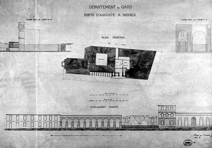 Plan, coupes et élévation