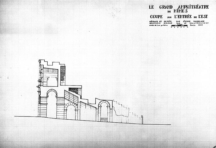 Coupe sur l'entrée de l'est