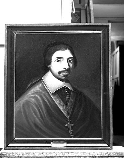 Ensemble de peintures sur toile représentant les évêques de Tréguier : Portrait de Balthazar Grangier (1646-1679)