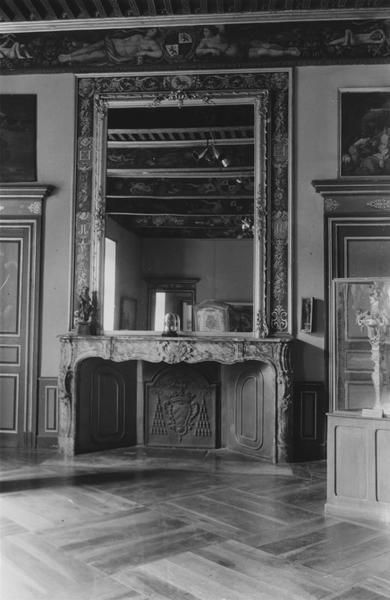 décor intérieur et plafond à poutres du grand salon dit de Daillon du Lude - © Ministère de la Culture (France), Médiathèque du patrimoine et de la photographie, diffusion RMN-GP